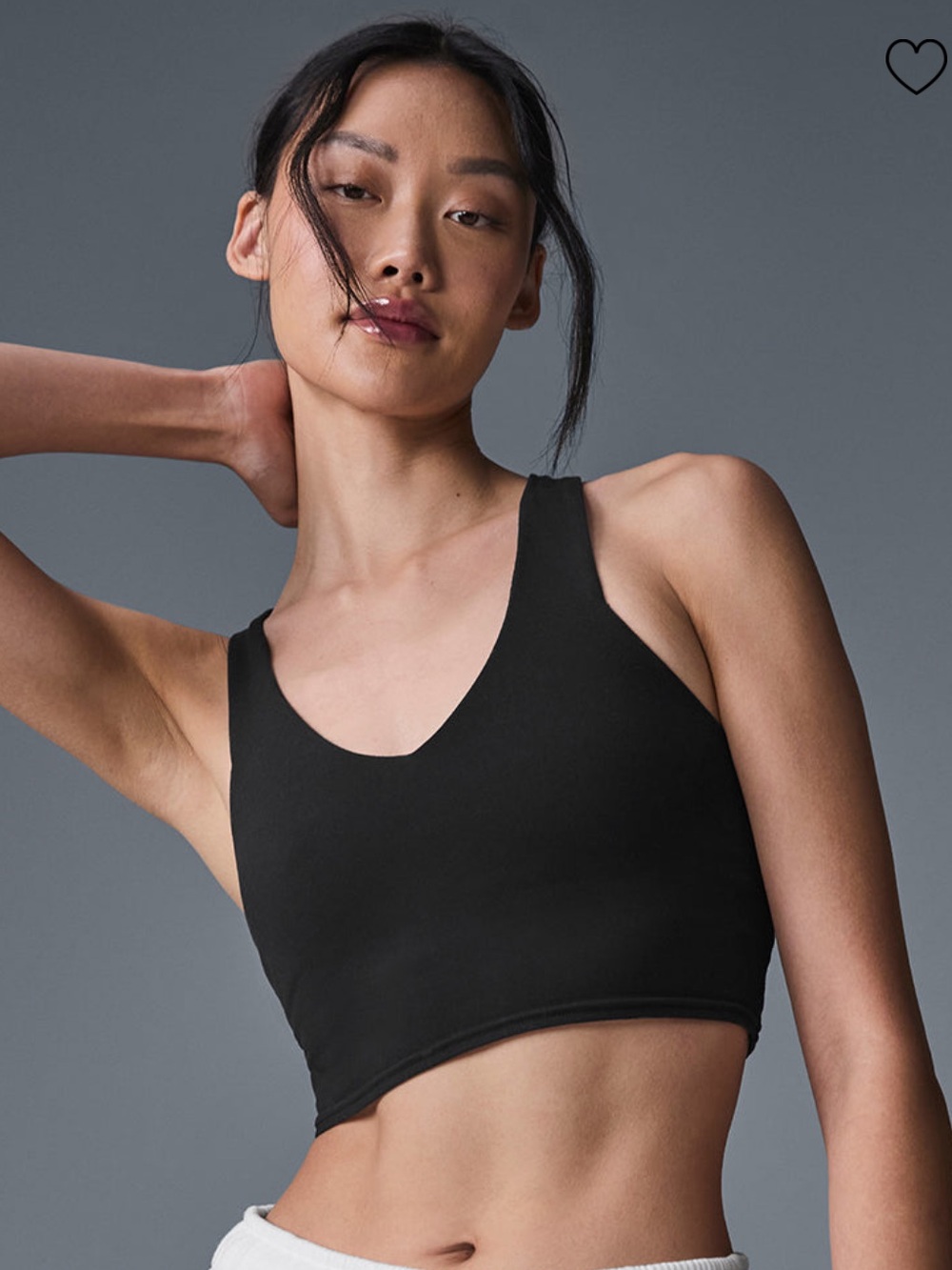 ALO Yoga Black Real Bra Tank